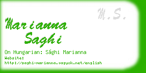 marianna saghi business card